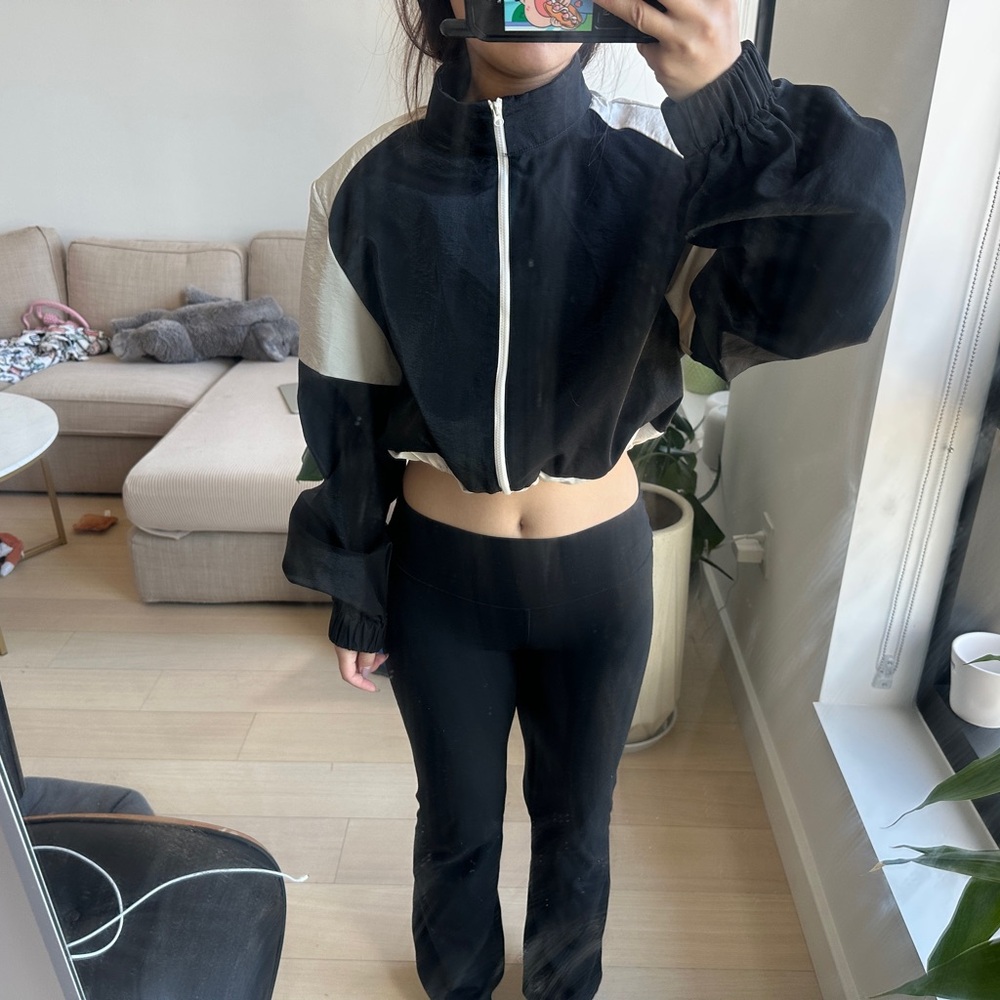 Black and White Track Jacket